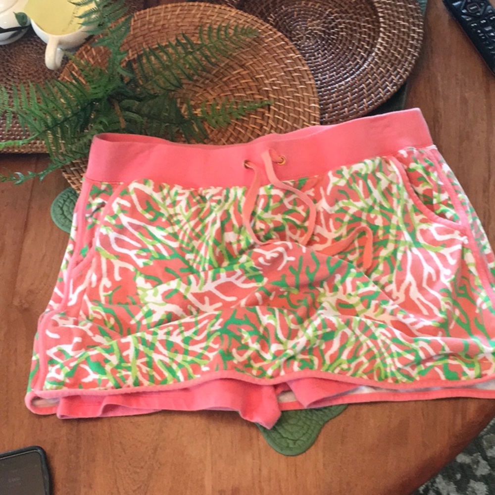 Crown & Ivy beach PXL in soft cotton Corral print